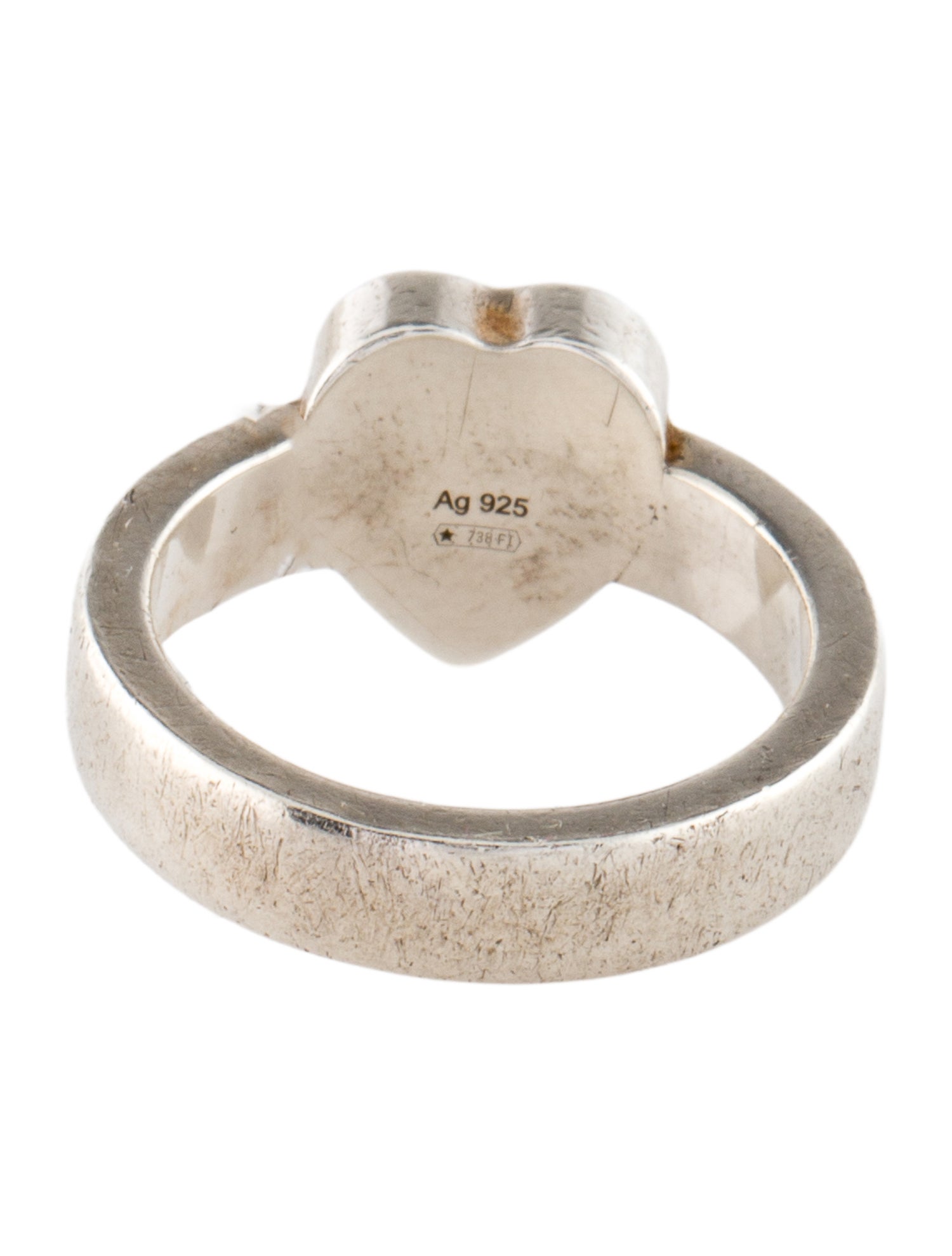 Gucci Heart Trademark Cocktail Ring